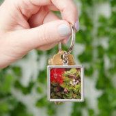 Lehua bloesems in Hawaï-vulkanen Sleutelhanger (Hand)