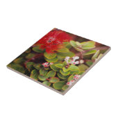 Lehua bloesems in Hawaï-vulkanen Tegeltje (Zijkant)