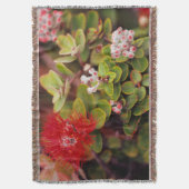 Lehua Bloesems In Hawaii Vulkanen Deken (Voorkant Verticaal)