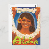 Lei Aloha Briefkaart (Voorkant / Achterkant)