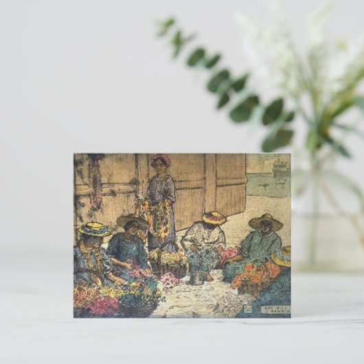 "Lei Dag Hawaï" - Charles W. Bartlett Briefkaart (Staand voorkant)