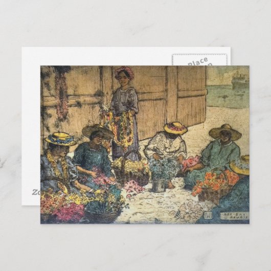 "Lei Dag Hawaï" - Charles W. Bartlett Briefkaart (Voorkant / Achterkant)
