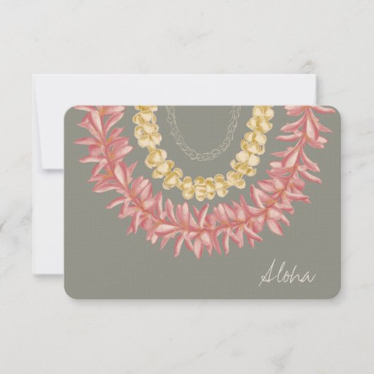 Lei Day door Wander met Aloha Bedankkaart (Voorkant)