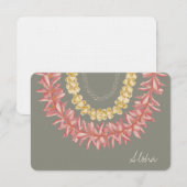 Lei Day door Wander met Aloha Bedankkaart (Voorkant / Achterkant)