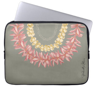 Lei Day door Wander met Aloha Laptop Sleeve