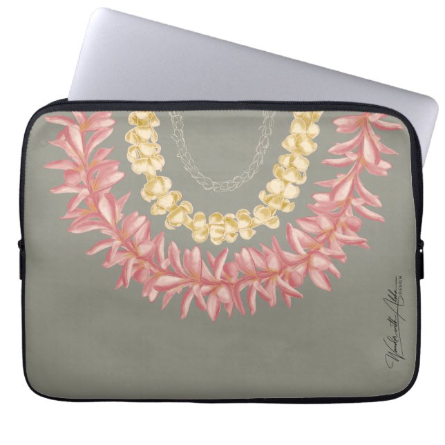 Lei Day door Wander met Aloha Laptop Sleeve (Voorkant)