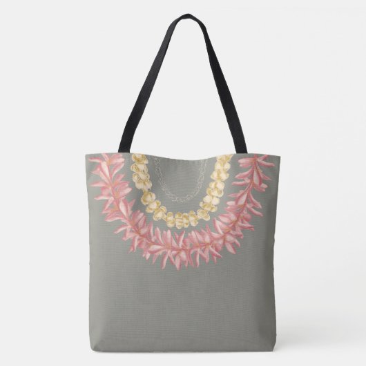 Lei Day door Wander met Aloha Tote Bag (Achterkant)