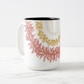 Lei Day door Wander met Aloha Tweekleurige Koffiemok (Voorkant links)