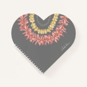 Lei Day - Duif, gepersonaliseerd hart Notitieboek (Voorkant)