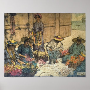 Lei Day Hawaii - Charles W. Bartlett Poster