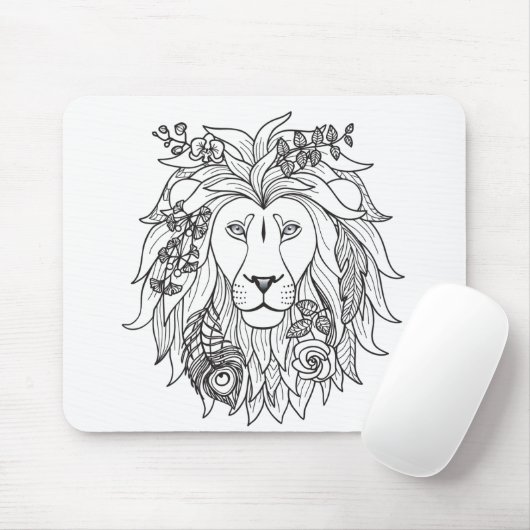 Lei en bloemen muismat (Met muis)