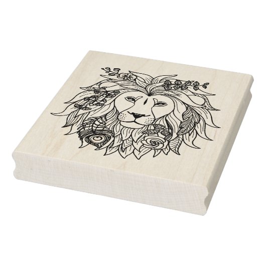 Lei en bloemen rubberstempel (Stempel)