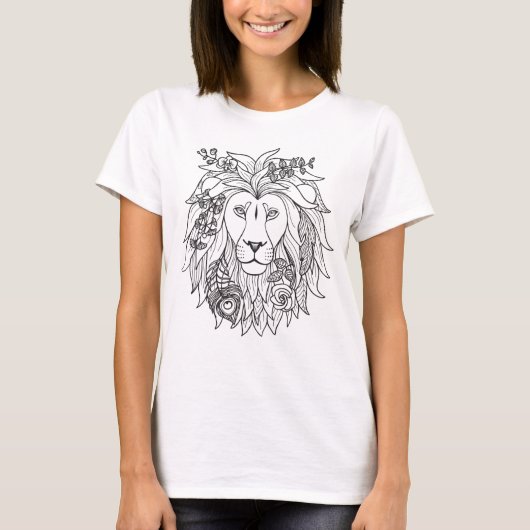 Lei en bloemen t-shirt (Voorkant)
