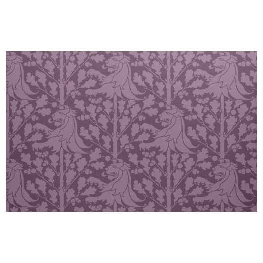 Lei en eikenhout, eierplant stof (Fat Quarter)