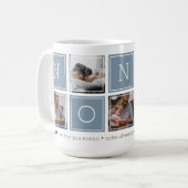 Lei Grijs | Aangepaste Nonno 5 Photo Colorblock Co Koffiemok (Voorkant links)