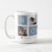 Lei Grijs | Aangepaste Nonno 5 Photo Colorblock Co Koffiemok (Links)