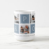 Lei Grijs | Aangepaste Papou 5 Foto Colorblock Col Koffiemok (Center)