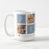 Lei Grijs | Aangepaste Pepaw 5 Foto Colorblock Col Koffiemok (Links)