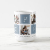 Lei Grijs | Aangepaste Poppy 5 Foto Colorblock Col Koffiemok (Center)