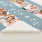 Lei Grijs | Beste vrienden Foto Collage Sherpa Deken (3/4)