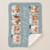 Lei Grijs | Beste vrienden Foto Collage Sherpa Deken (Voorkant)