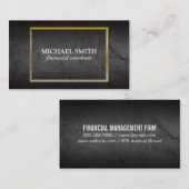 Lei Grijs | Golden Lijst Visitekaartje (Voorkant / Achterkant)