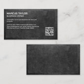 Lei Grijs | Ledergrens | QR-code Visitekaartje (Voorkant / Achterkant)