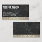 Lei Grijs | Lijnpatroon Visitekaartje (Voorkant / Achterkant)