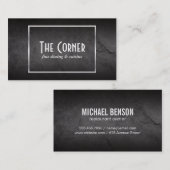 Lei Grijs | Zilver Lijst Visitekaartje (Voorkant / Achterkant)