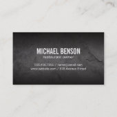 Lei Grijs | Zilver Lijst Visitekaartje (Achterkant)