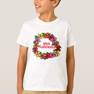 Lei Hawaiian Kerstmis T-shirt