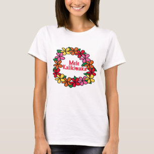 Lei Hawaiian Kerstmis T-shirt