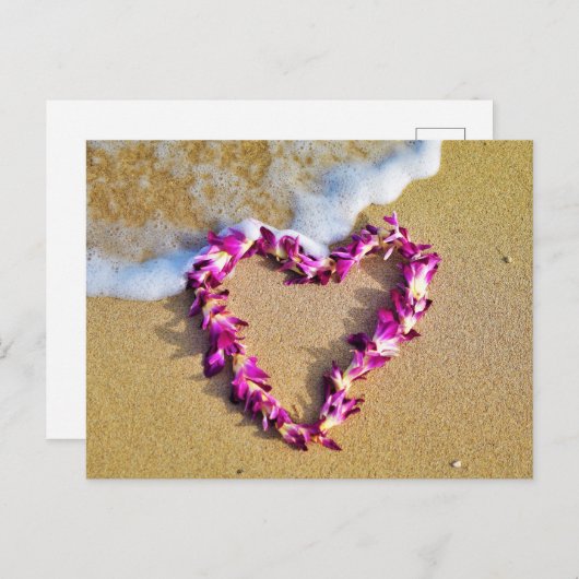 Lei Heart Briefkaart (Voorkant / Achterkant)