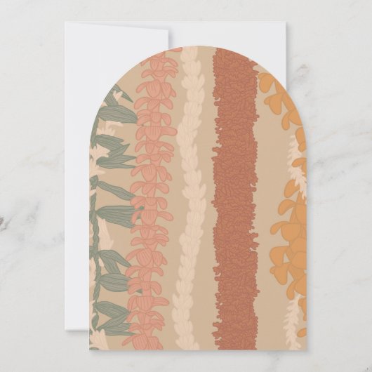 Lei Invitation Kaart (Achterkant)