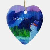 Leia Rising Propes Sneeuwman Droom Keramisch Ornam Keramisch Ornament (Rechts)