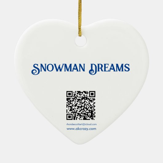 Leia Rising Propes Sneeuwman Droom Keramisch Ornam Keramisch Ornament