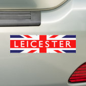Leicester : Britse vlag Bumpersticker (Op auto)