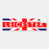Leicester : Britse vlag Bumpersticker (Voorkant)