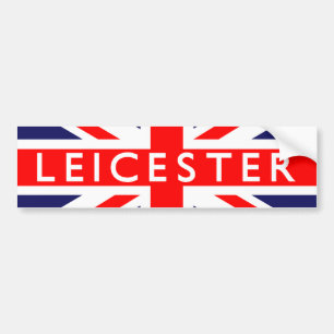 Leicester : Britse vlag Bumpersticker