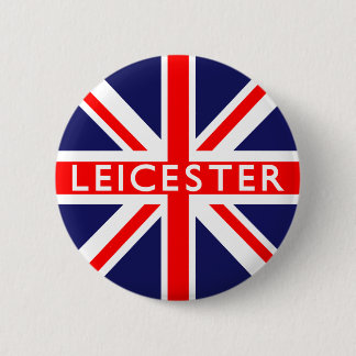 Leicester : Britse vlag Ronde Button 5,7 Cm
