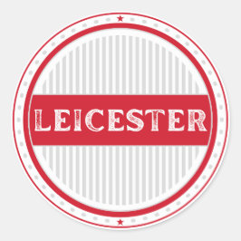 Leicester City Pride Embleem – Engelse identiteit Ronde Sticker