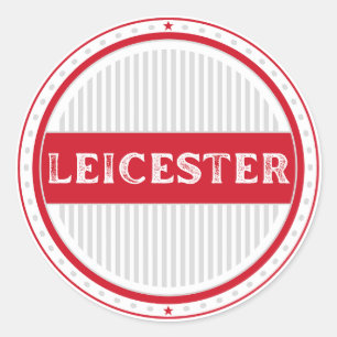 Leicester City Pride Embleem – Engelse identiteit Ronde Sticker