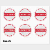 Leicester City Pride Embleem – Engelse identiteit Ronde Sticker (Vel)