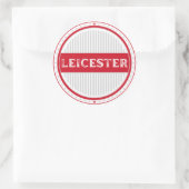 Leicester City Pride Embleem – Engelse identiteit Ronde Sticker (Tas)