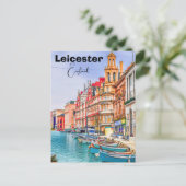 Leicester Engeland wandkunst - Engeland, Leicester Briefkaart (Staand voorkant)