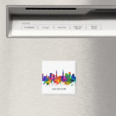 Leicester England Skyline Magneet (Insitu (Vaatwasser))