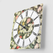 Leicester  Floral Vierkante Klok (Hoek)