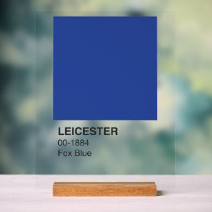 Leicester Fox Blue - Heldere achtergrond Acryl Bord