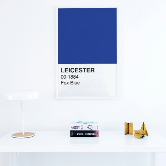 Leicester Fox Blue - Volledige breedte Perfect Poster