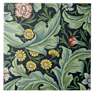 Leicester, populair patroon van William Morris, Tegeltje